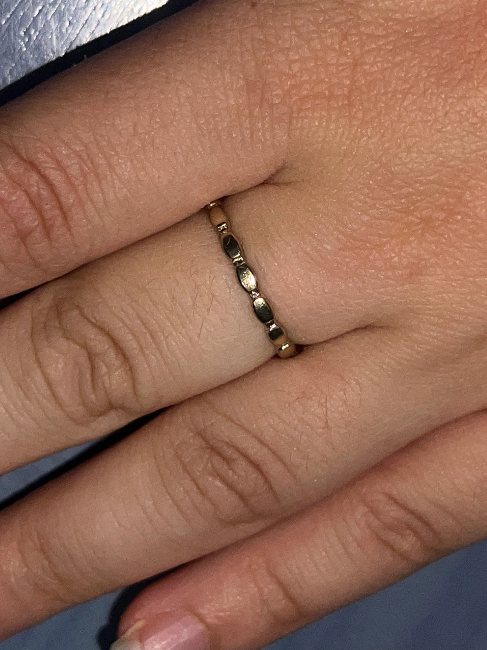 Bague dorée